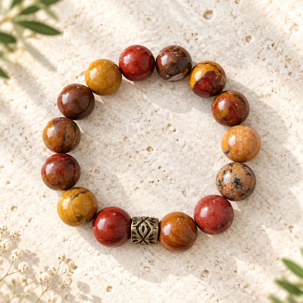 Solara Mookaite Jasper Bracelet — handmade by Willow and Fox